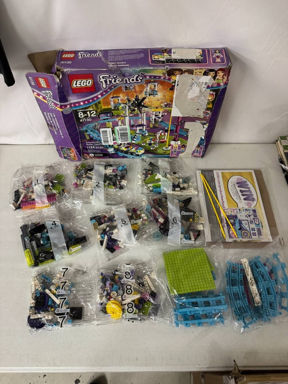 LEGO Friends 41130 Amusement Park Roller Coaster 1124 pcs Building Set Sealed